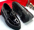 Valentino V-Logo Patent Leather Loafers