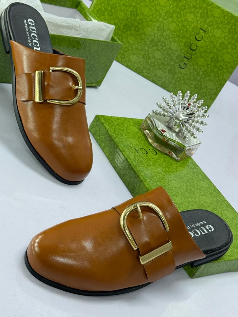 Gucci Buckle Mule Slides