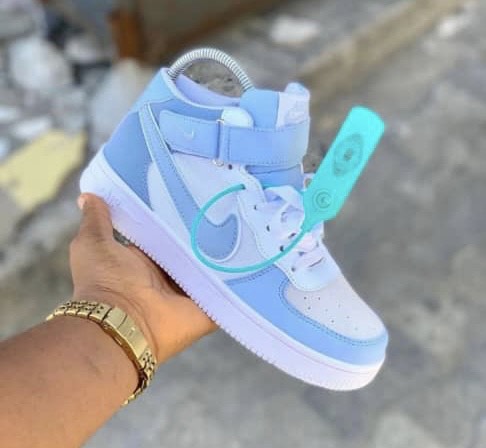 Baby Blue High-Top Sneaker