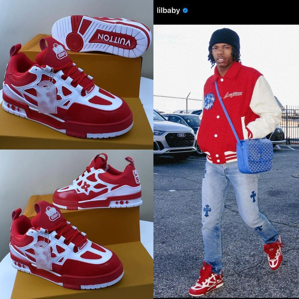 Louis Vuitton LV Skate Sneaker – Beige, Red/White & Sky Blue