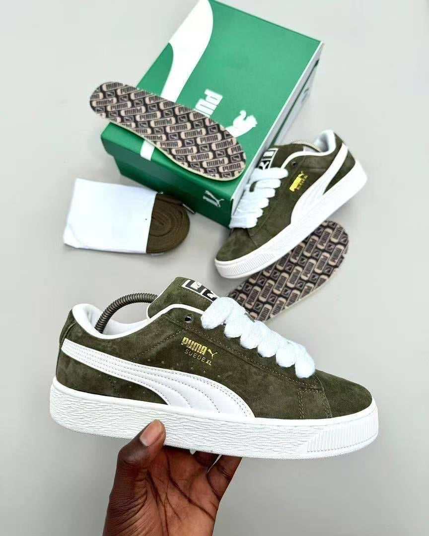 Puma Suede Classic Sneakers - Olive Green/Black