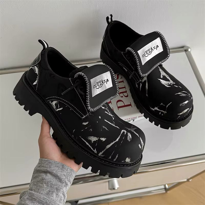Qeebaza Marble Lug Sole – Black