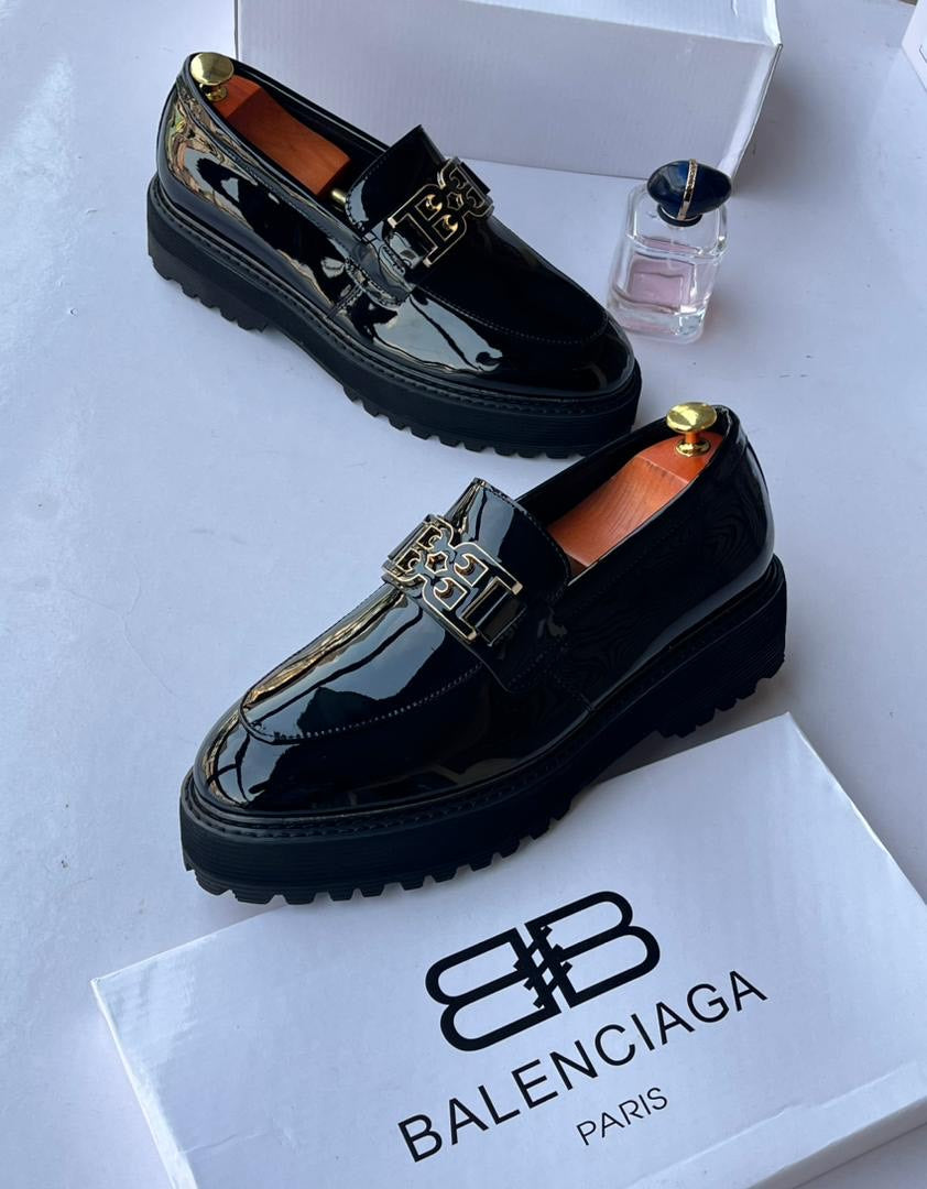 Balenciaga BB Patent Leather Loafers