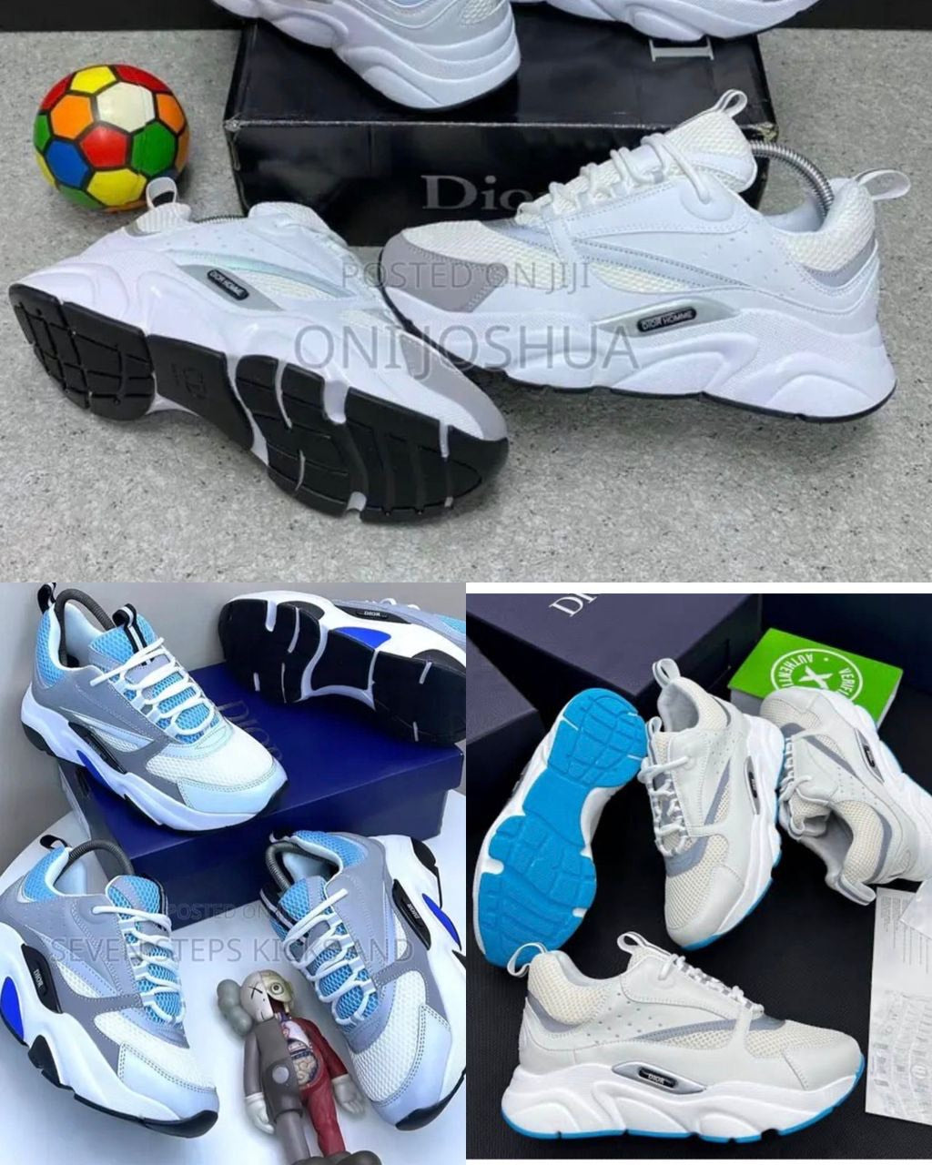 Dior B22 Sneaker – Grey/Blue & Triple White