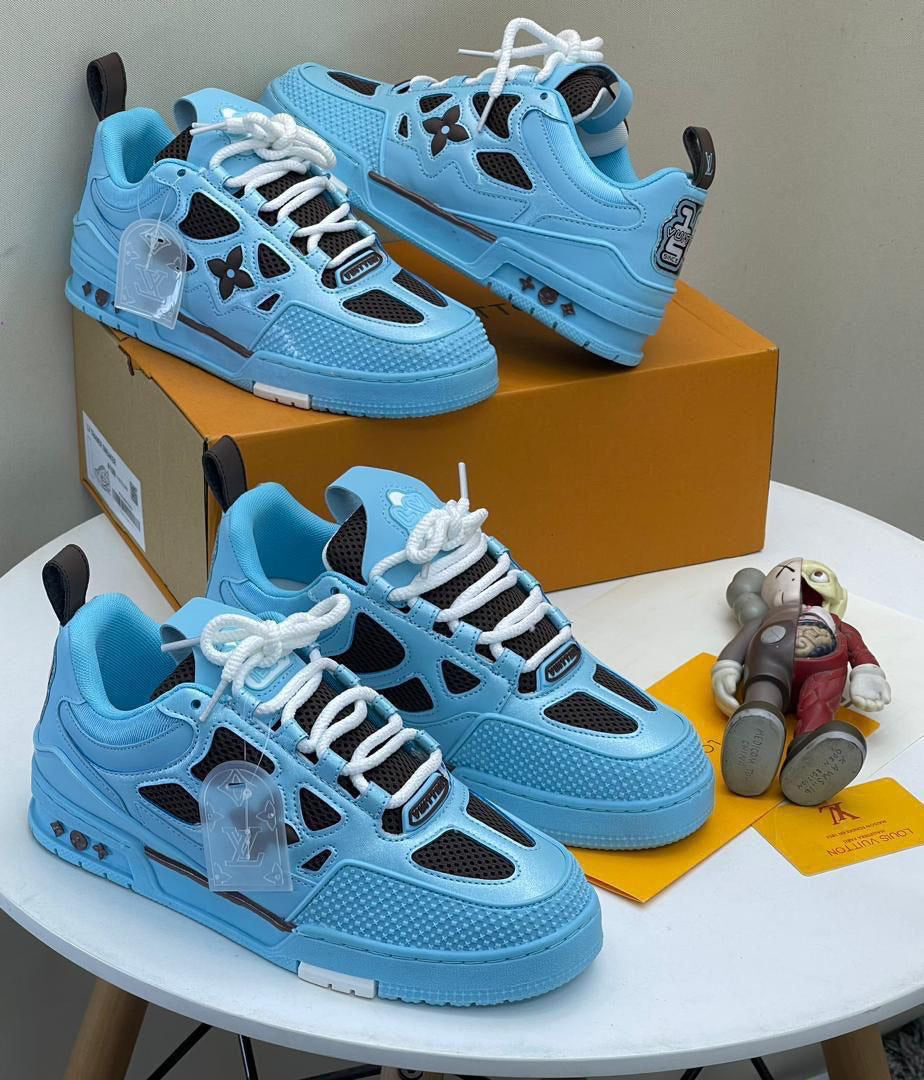 Louis Vuitton LV Skate Sneaker – Beige, Red/White & Sky Blue