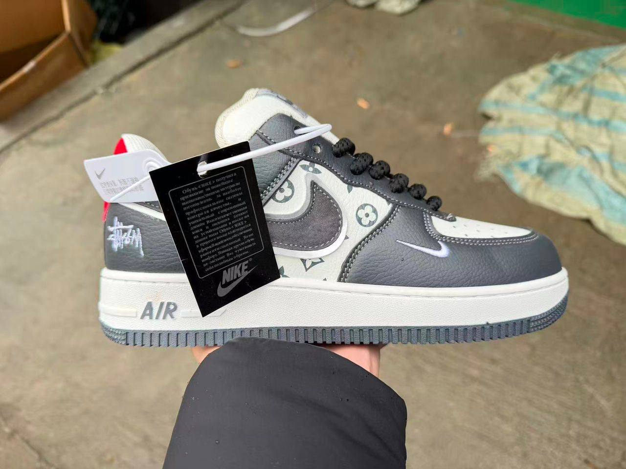 Nike Air Force 1 Low – Cream/Pink, Grey/LV & Lavender/LV