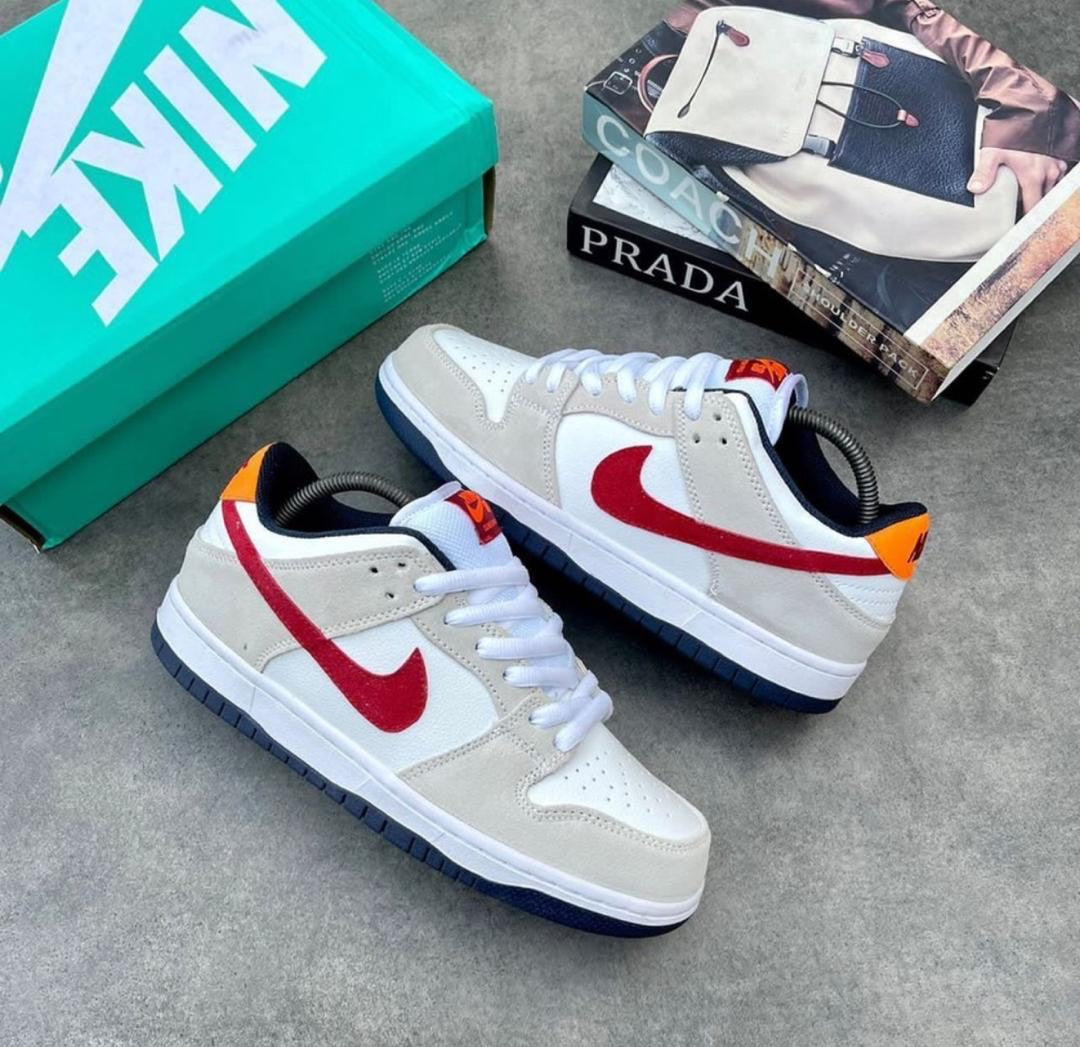 Nike Dunk Low – White/Red/Orange