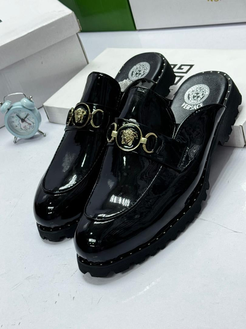 Versace Medusa Chain Mule (Patent)