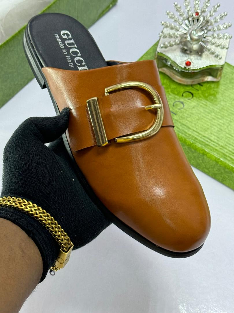 Gucci Buckle Mule Slides