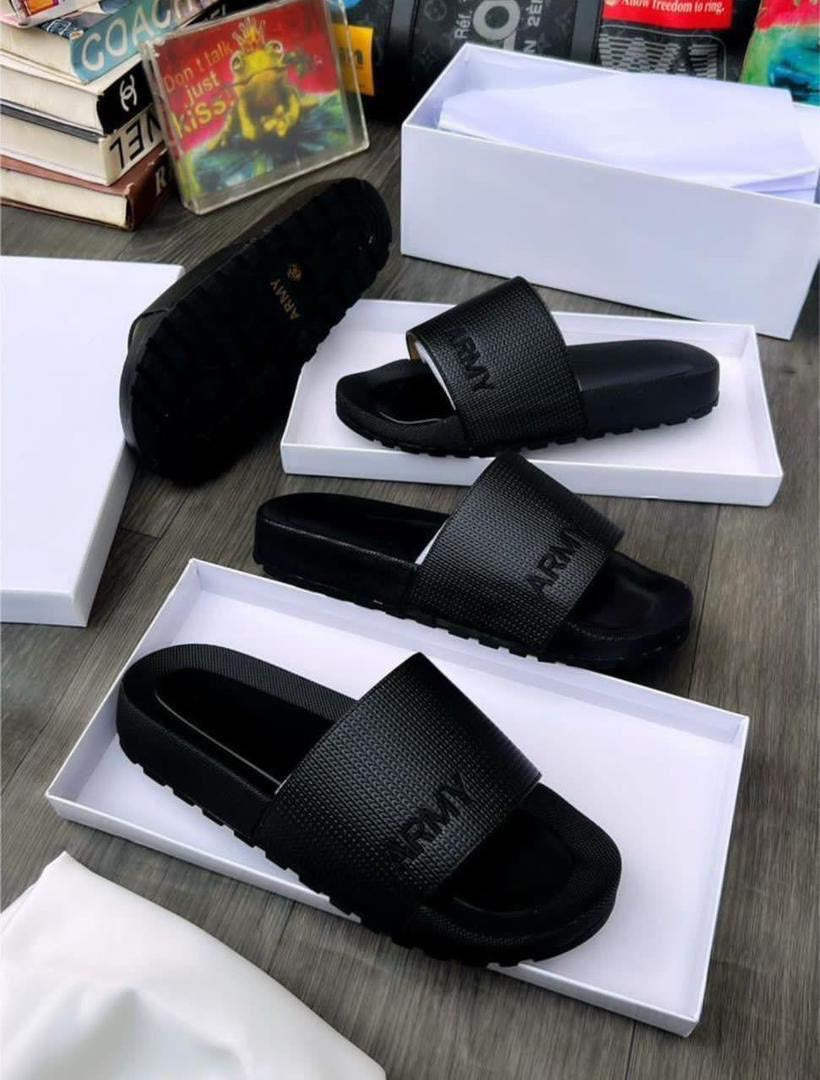 Armani Textured Logo Slides
