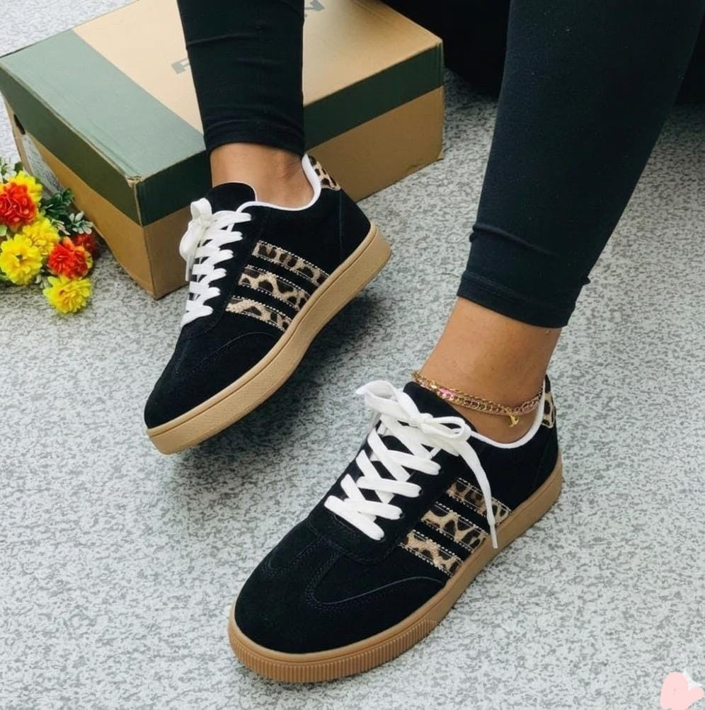 Women's Lace-Up Court Sneakers