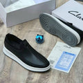 Clarks Leather Slip-On Sneakers