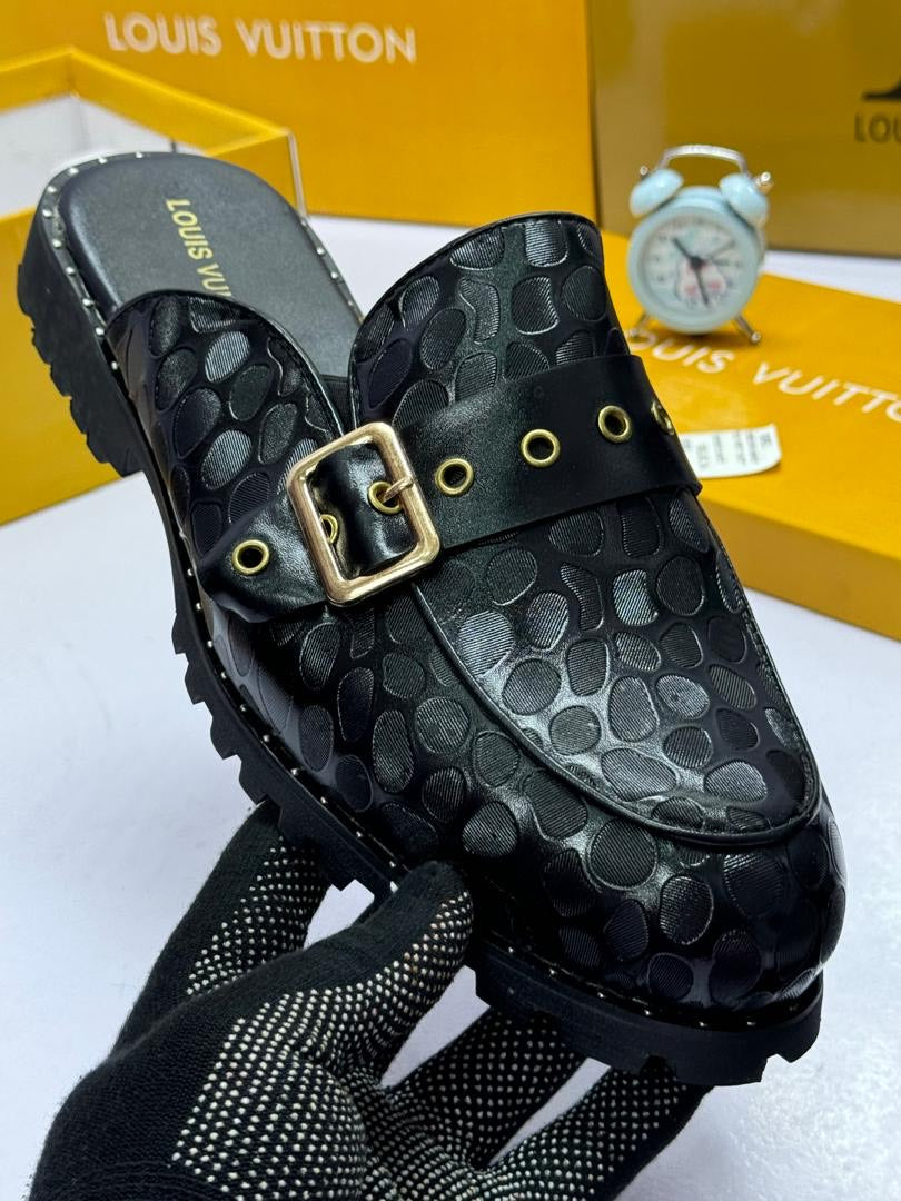 Louis Vuitton Monogram Buckle Mule