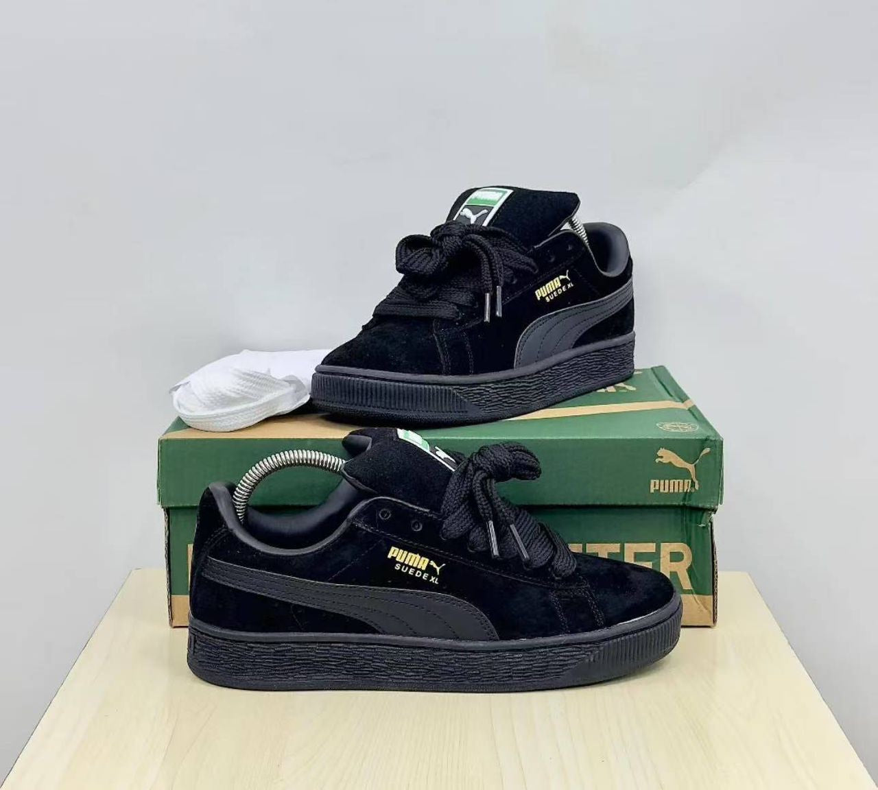Puma Suede Classic Sneakers - Olive Green/Black