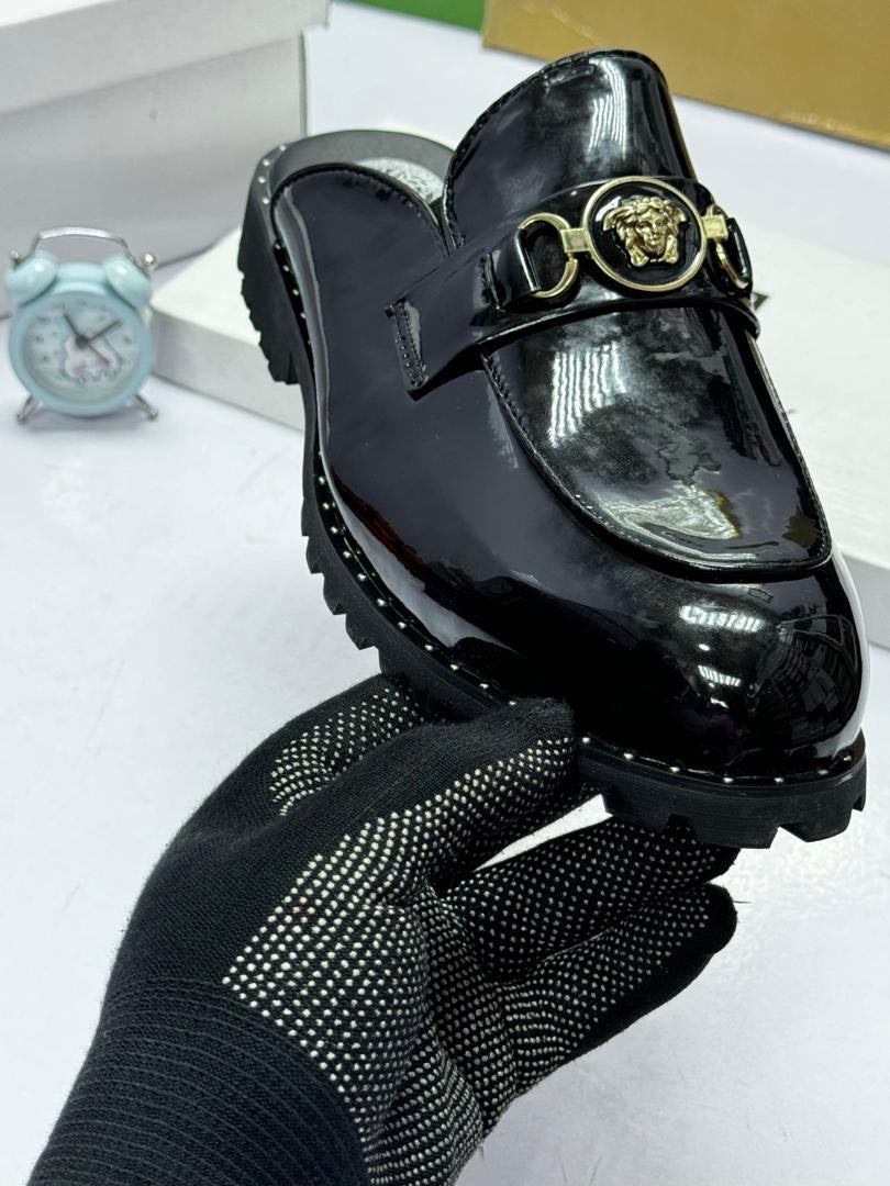 Versace Medusa Chain Mule (Patent)