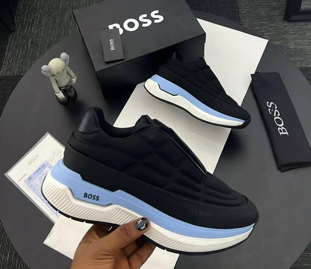 Hugo Boss Slip-On Runner – Black/Blue & Grey/Black