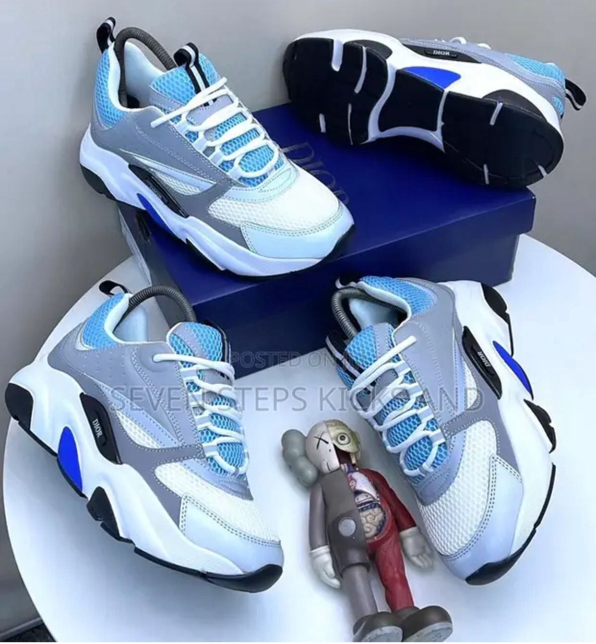 Dior B22 Sneaker – Grey/Blue & Triple White
