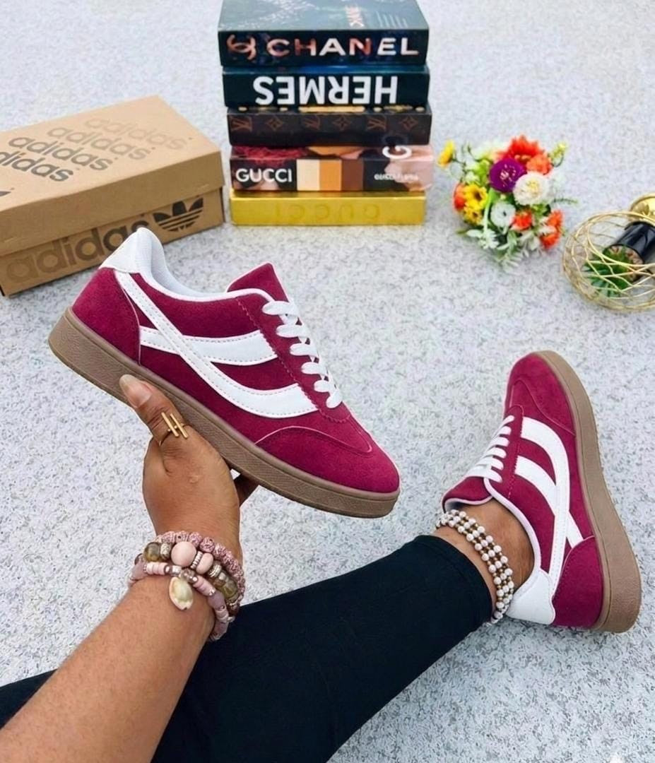 Women's Lace-Up Court Sneakers