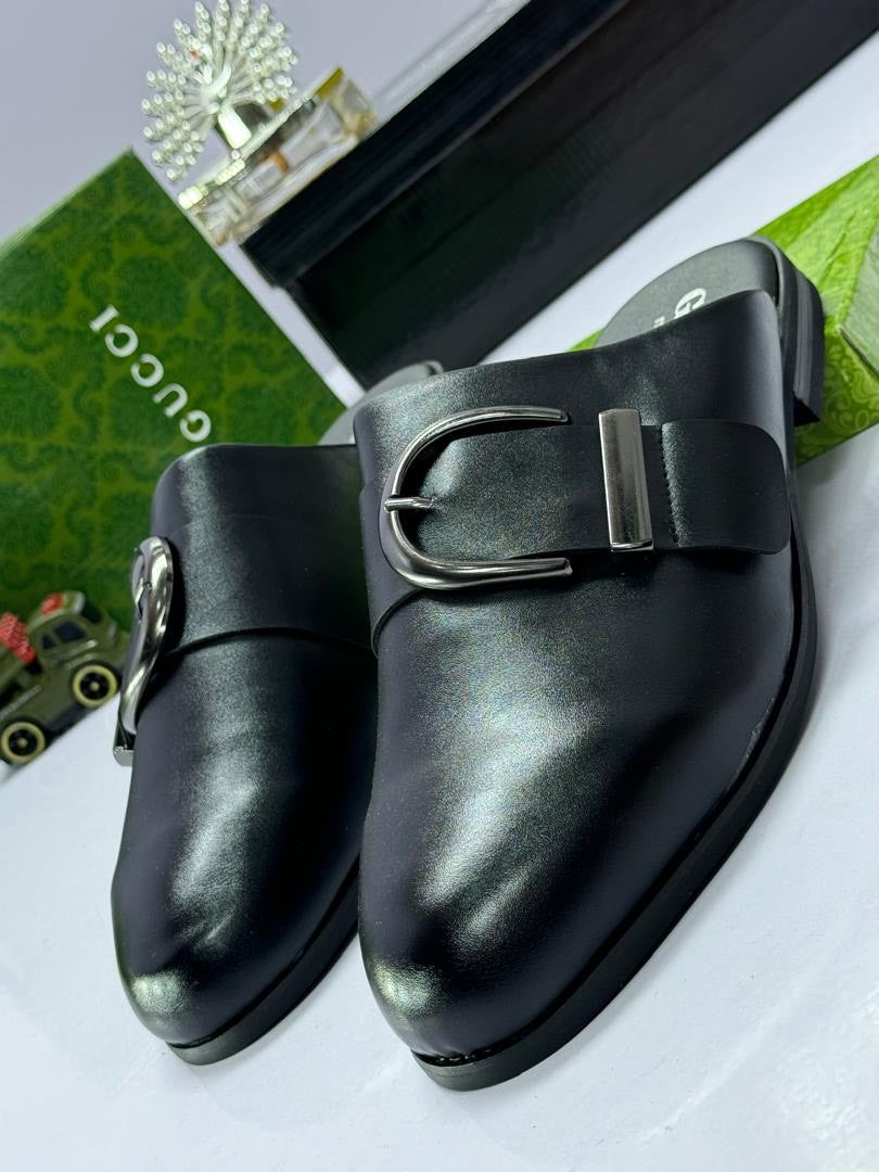 Gucci Buckle Mule Slides