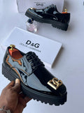 D&G Dolce & Gabbana Patent Leather Oxford