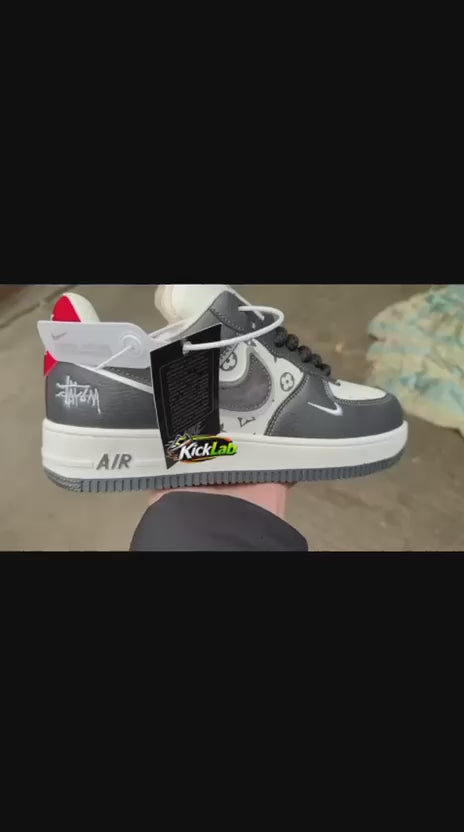 Nike Air Force 1 Low – Cream/Pink, Grey/LV & Lavender/LV